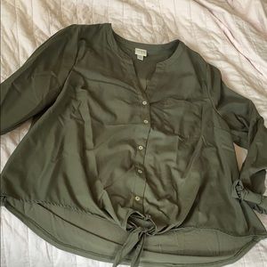 A new day button up tunic